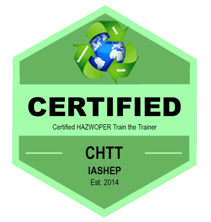Certified Hazwoper Safety & Health Train the Trainer (CHTT)